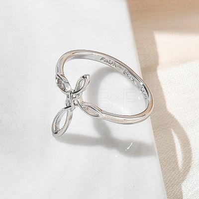 Brass Finger Rings for Women RJEW-K261-07A-P-1