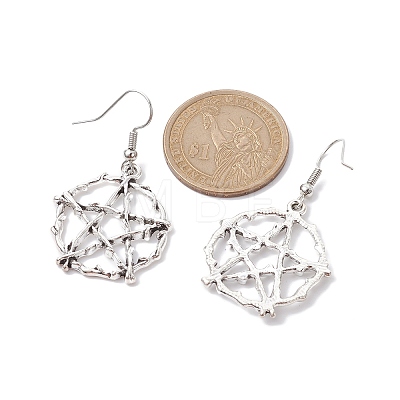 5 Pairs 5 Styles Alloy Dangle Earrings EJEW-JE05551-S-1
