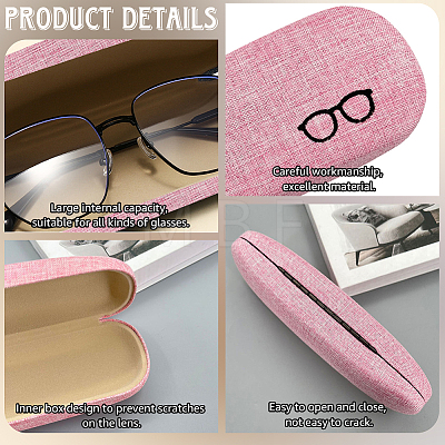 1Pc Oval Polyester Eyeglass Cases AJEW-CN0007-32D-1