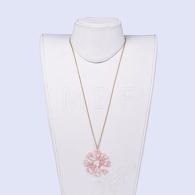 (Jewelry Parties Factory Sale)Cellulose Acetate(Resin) Pendant Necklaces NJEW-JN02459-03-1