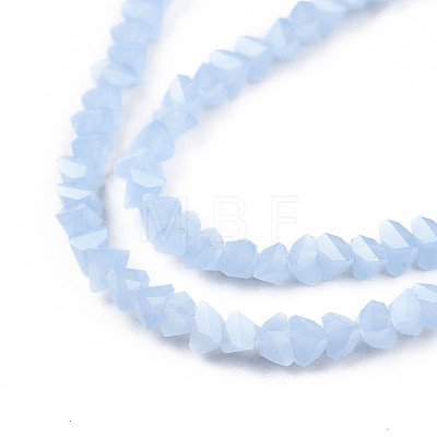 Imitation Jade Glass Beads Strands GLAA-N052-01-B02-1