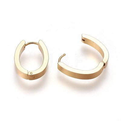 304 Stainless Steel Hoop Earrings EJEW-O087-08B-1