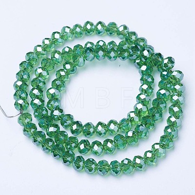 Electroplate Glass Beads Strands EGLA-A034-T8mm-A10-1