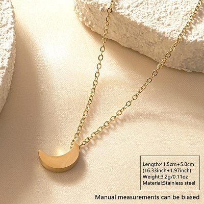 304 Stainless Steel Pendant Necklaces for Women WG5CF80-01-1
