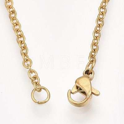 201 Stainless Steel Puppy Pendant Necklaces NJEW-T009-JN046-2-40-1