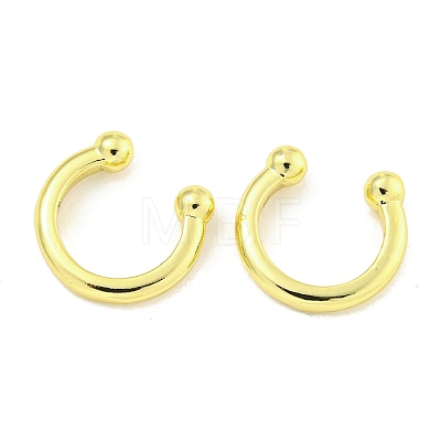 Brass Cuff Earrings for Women EJEW-C104-044G-1