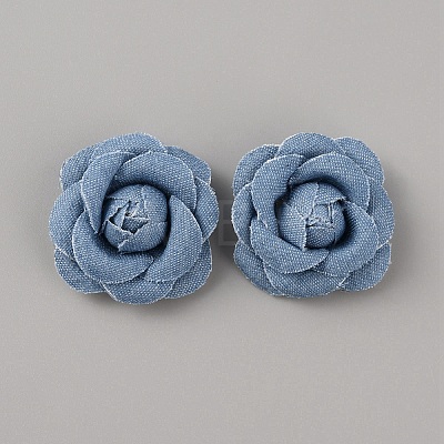 Denim Cloth Flowers DIY-WH0409-39A-1