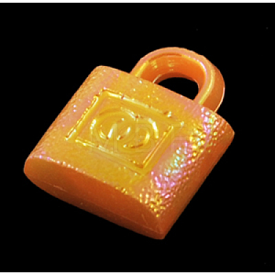 Plating Acrylic Charms X-PAB882Y-1