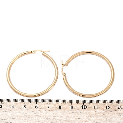 201 Stainless Steel Big Hoop Earrings EJEW-F205-14G-B-1