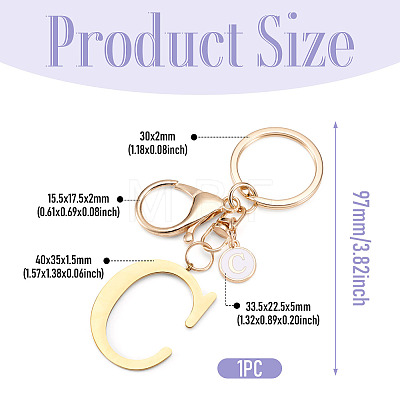 Stainless Steel Keychains KEYC-TAC0035-004C-G-1