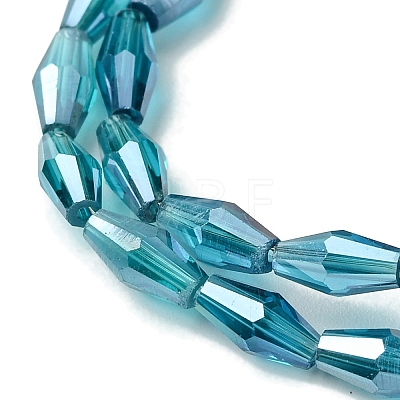 Transparent Electroplate Glass Beads X1-GLAA-K064-05A-PL02-1