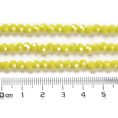 Electroplate Opaque Glass Beads Strands EGLA-A035-P4mm-A04-1