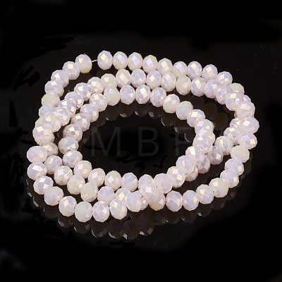 Electroplate Glass Beads Strands EGLA-A034-J4mm-T06-1