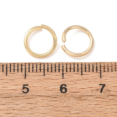 Brass Open Jump Rings KK-G604-08G-05-1