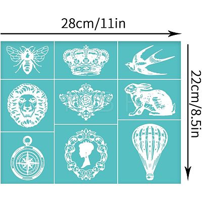 Self-Adhesive Silk Screen Printing Stencil DIY-WH0338-112-1