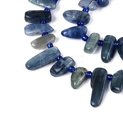 Natural Kyanite/Cyanite/Disthene Beads Strands G-Z091-A22-1