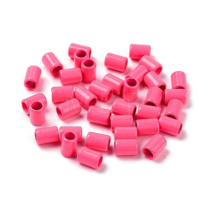 Column Rack Plating Spray Painted Alloy Beads for Jewelry Making PALLOY-F291-01-1