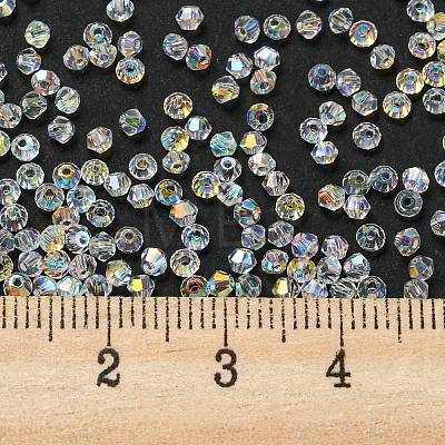 AB Color Plated Electroplate Transparent Glass Beads EGLA-M030-02A-AB01-1