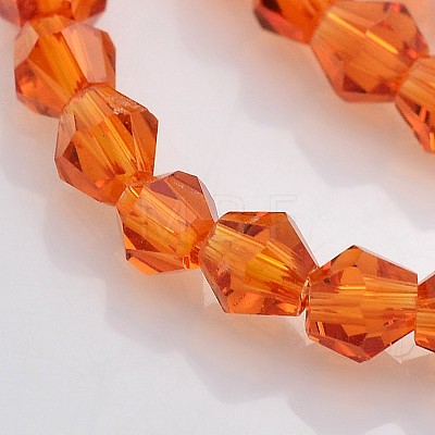 Faceted Bicone Glass Beads Strands EGLA-P017-3mm-06-1