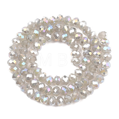 Electroplate Glass Beads Strands EGLA-A044-J8mm-B10-1