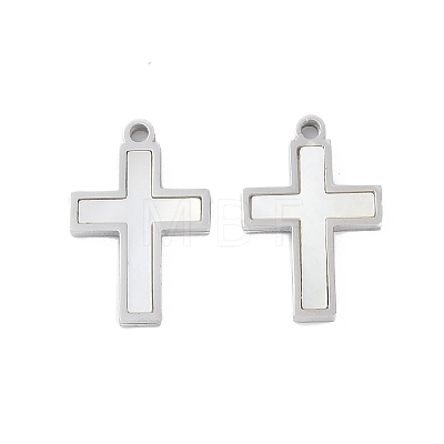 304 Stainless Steel Pendants STAS-S136-02P-01-1