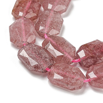 Natural Strawberry Quartz Beads Strands G-P544-B01-01-1