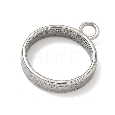 304 Stainless Steel Open Back Bezel Pendants STAS-B126-06A-P-1