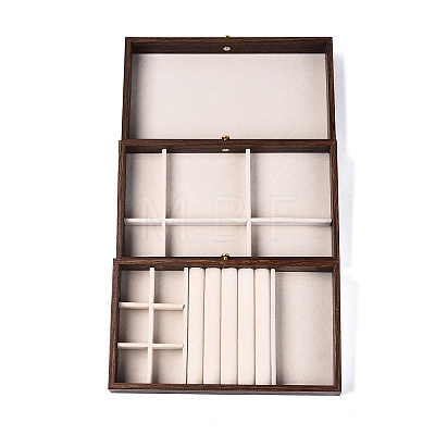 3-Tier PET Plastic Jewelry Storage Drawer Boxes CON-N016-07-1