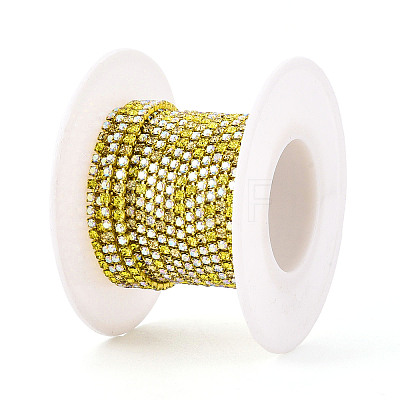 Iron Rhinestone Cup Chains CH-T007-02A-01-1