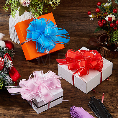 24Pcs 12 Colors Plastic Pull Bows AJEW-FH0008-99-1