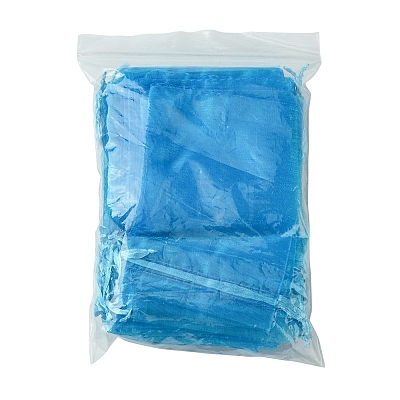 50Pcs Organza Bags Jewellery Storage Pouches Wedding Favour Party Mesh Drawstring Gift OP-FS0001-05A-1