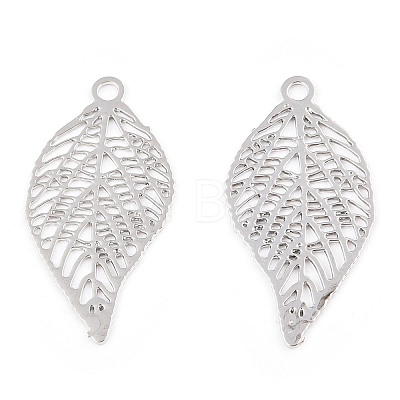 Rack Plating Brass Filigree Pendants KKC-T001-43P-1
