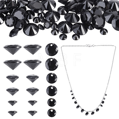 60Pcs 3 Styles Cubic Zirconia Charms ZIRC-TAD0001-01A-1