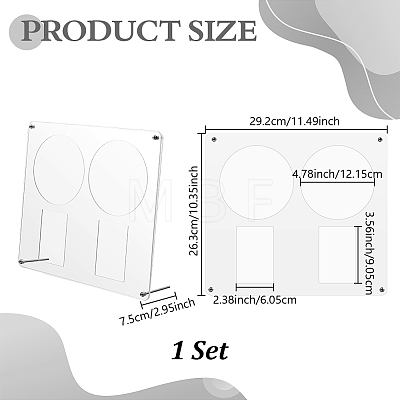 Acrylic Display Stands for CD ODIS-WH0043-305A-1