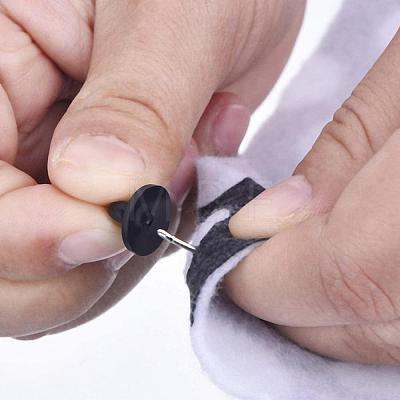 120Pcs Rubber Pin Backs FIND-YW0011-58-1