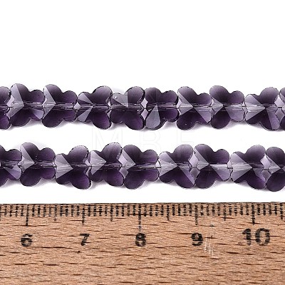 Transparent Glass Beads Strands GLAA-Q118-01A-B08-1