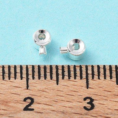 Brass Crimp Beads X-KK-Z030-17A-S-1