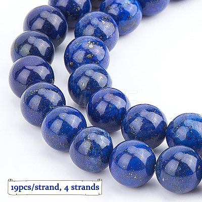 Olycraft Natural Lapis Lazuli Beads Strands G-OC0001-76-1