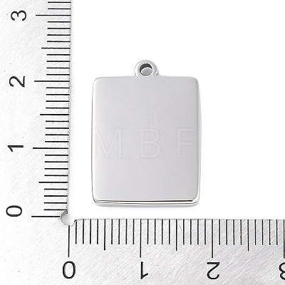 304 Stainless Steel Pendants STAS-L022-422P-1