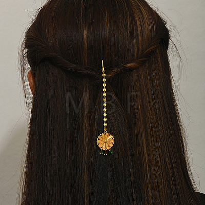 Brass Hair Bobby Pins Indian Forehead Chains DY8155-1