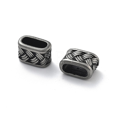 304 Stainless Steel Slide Charms/Slider Beads STAS-I181-045AS-1