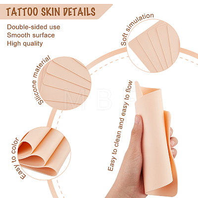 Microblading Silicone Eyebrow Tattoo Practice Skin MRMJ-WH0075-33-1