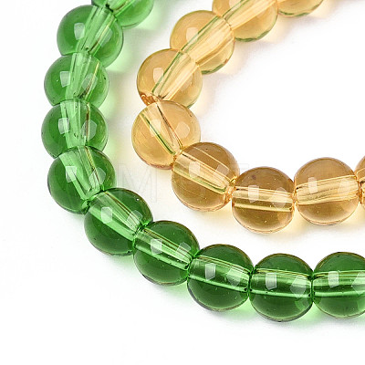 Transparent Glass Beads Strands GLAA-N058-6mm-B01-1