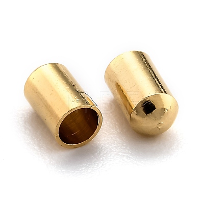 Brass Cord Ends KK-H759-34C-G-1