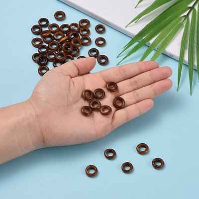 Donut Wooden Linking Rings X-WOOD-Q014-12mm-07-LF-1