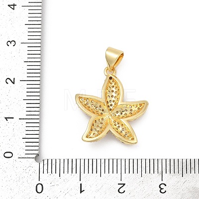 Brass Micro Pave Cubic Zirconia Pendants KK-D317-074G-1