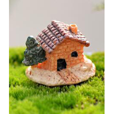 Mini Resin House Figurine Ornaments MIMO-PW0003-180A-1