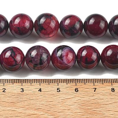 Natural Multi-Color Agate Beads Strands G-A261-B02-14mm-1