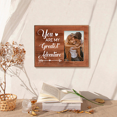 MDF Wood Photo Frames DIY-WH0231-071-1