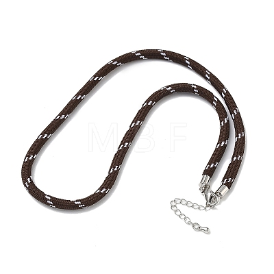 Ployester Core-Wrapped Round Cord Necklace Making KK-CBACFA2-03P-1